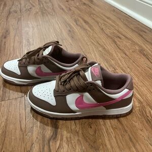 Nike Women's Sneakers in Brown and Pink